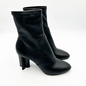 Louis Vuitton Monogram Fleur Black Leather Ankle Boot Size 40.5, 10.5